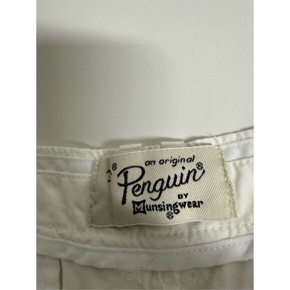 Original Penguin White Flat Front Slim Fit Cotton Shorts Men’s Size 30 See Notes - Picture 2 of 16